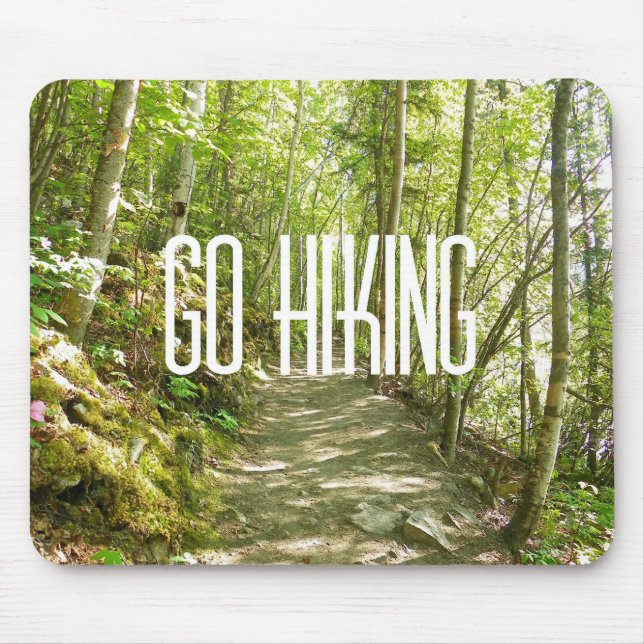 Go Hiking Mouse Pad (Front)