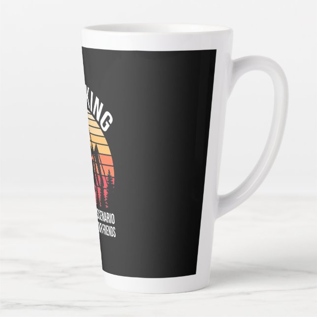 Go Hiking Worst Case Scenario Latte Mug (Right)