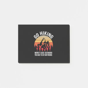 Go Hiking Worst Case Scenario Post-it Notes