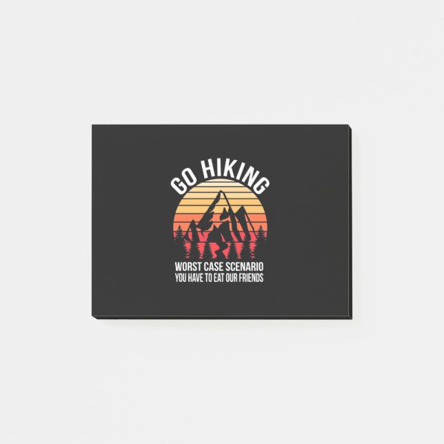 Go Hiking Worst Case Scenario Post-it Notes (Front)