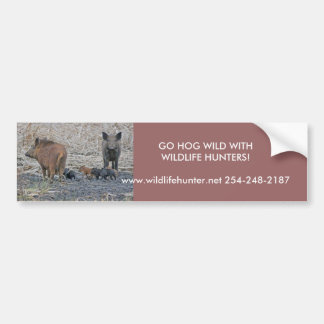 , GO HOG WILD WITHWI... BUMPER STICKER