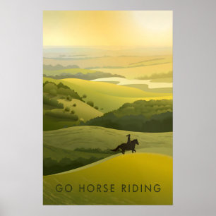 Go Horse Riding Travel Poster