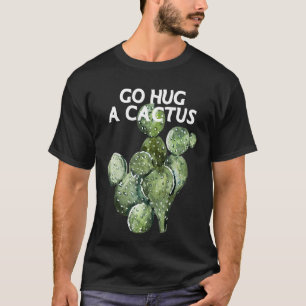 Go Hug Cactus Cute Philodendron Micans Monstera Al T-Shirt