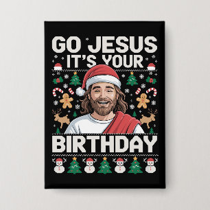 Go Jesus It's Your Birthday Ugly Christmas Sweater