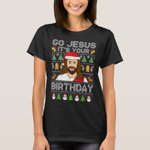 Go Jesus It's Your Birthday Ugly Christmas Sweater