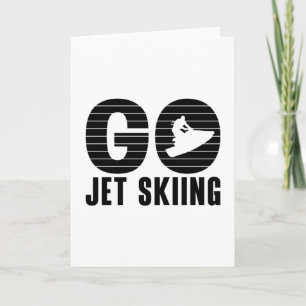 Go Jet Skiing Jet Ski Retro Jetski Jet Ski Rider Card