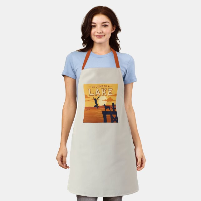 Go Jump In A Lake Apron (Worn)