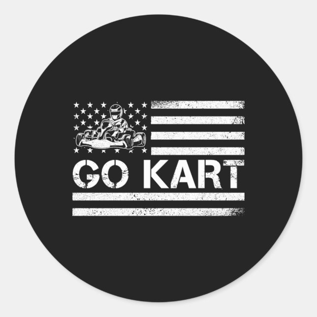 Go K Racing King Go K Racer Classic Round Sticker (Front)