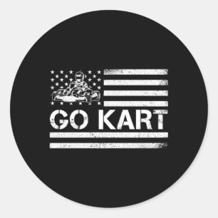 Go K Racing King Go K Racer Classic Round Sticker