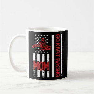 Go K Racing Mom Usa Flag Coffee Mug