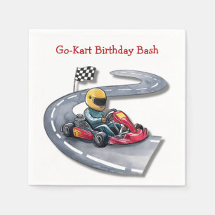 Go-Kart Birthday Bash Napkin