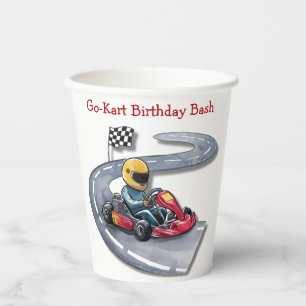 Go-Kart Birthday Bash Paper Cups