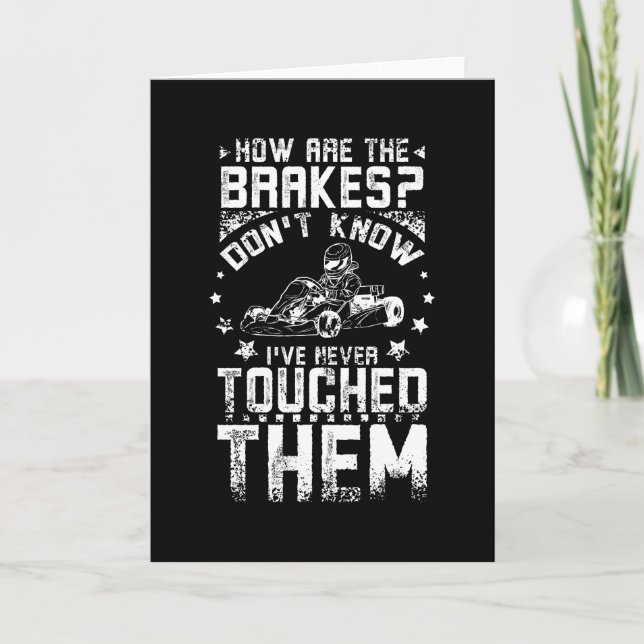 Go Kart Brakes Card (Front)