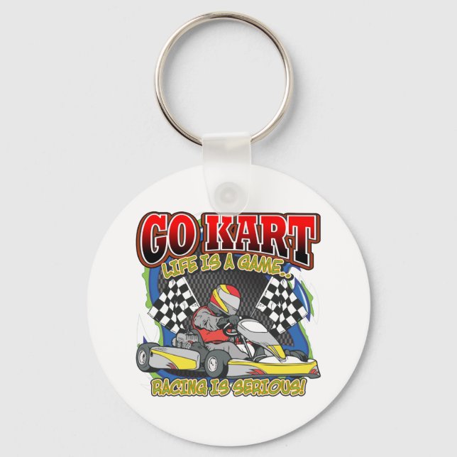 Go Kart Life Keychain (Front)