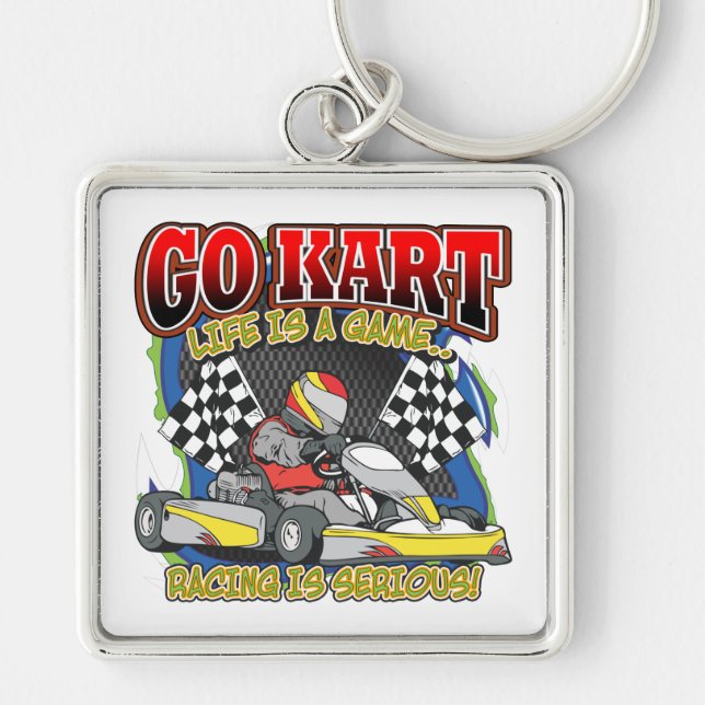 Go Kart Life Keychain (Front)