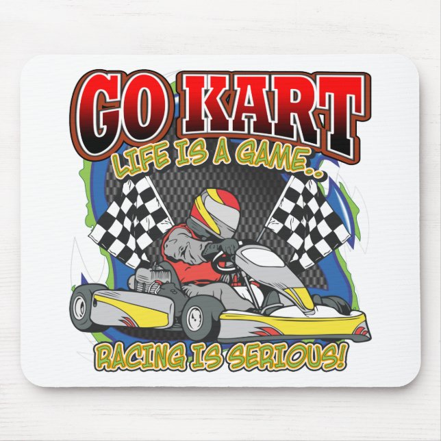 Go Kart Life Mouse Pad (Front)