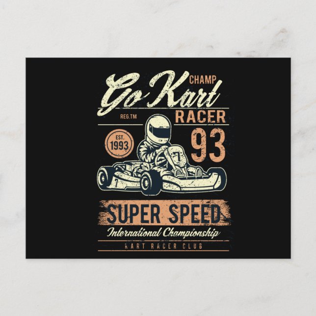 Go Kart Postcard (Front)