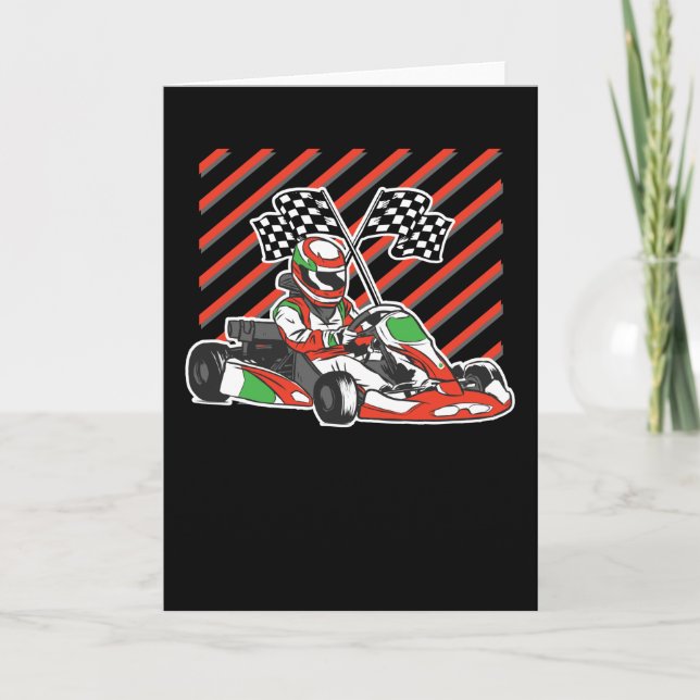 Go Kart Race Card (Front)