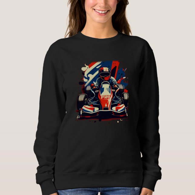 Go Kart Race Sweatshirt (Front)