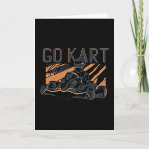 Go Kart Racer Card