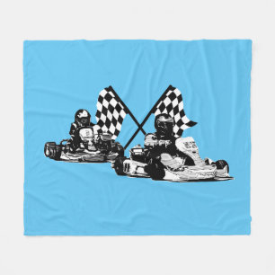 Go Kart Racers   Fleece Blanket
