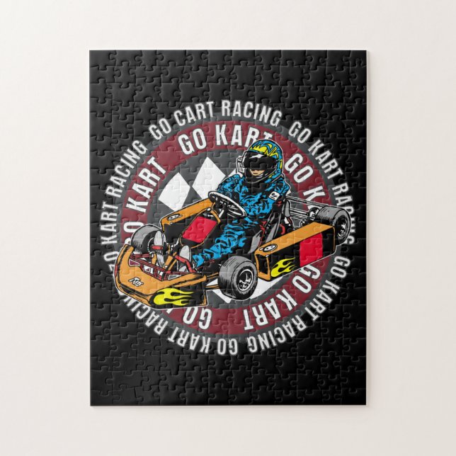 Go Kart Racing Jigsaw Puzzle (Vertical)