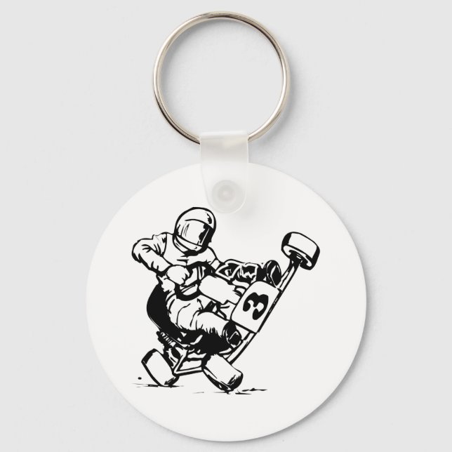 Go Kart Racing Keychain (Front)