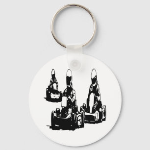 Go Kart Racing Keychain