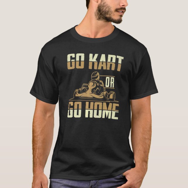 Go Kart Racing Men  Go Karts T-Shirt (Front)