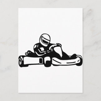 Go Kart Racing Postcard
