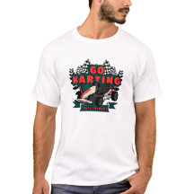 Go Kart Racing Shirt.Racing Tee,Chequered