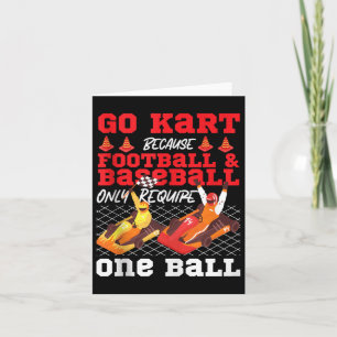 Go Kart Racing Vintage Go Kart Because Football &a Card