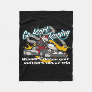 Go Kart Winners Fleece Blanket