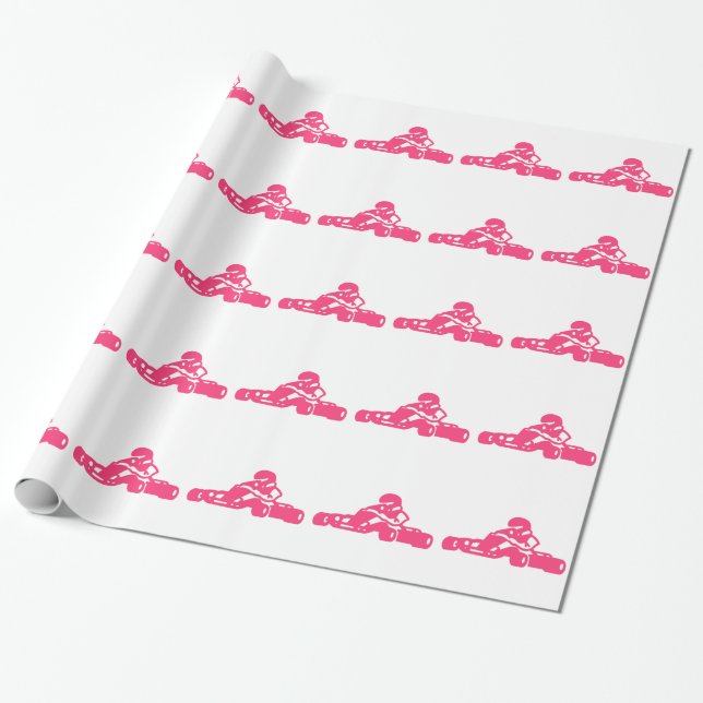 Go Kart Wrapping Paper (Unrolled)