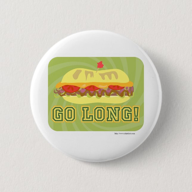 Go Long 2 Inch Round Button (Front)
