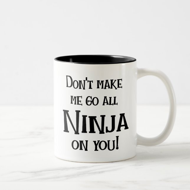 Go Ninja on You Two-Tone Coffee Mug (Right)