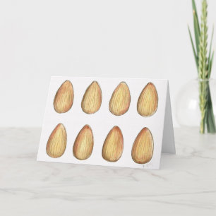 Go Nuts Almonds Almond Nut Funny Birthday Card