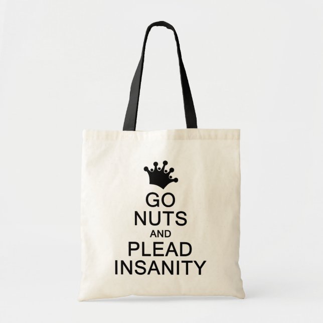 GO NUTS bag - choose style & colour (Front)