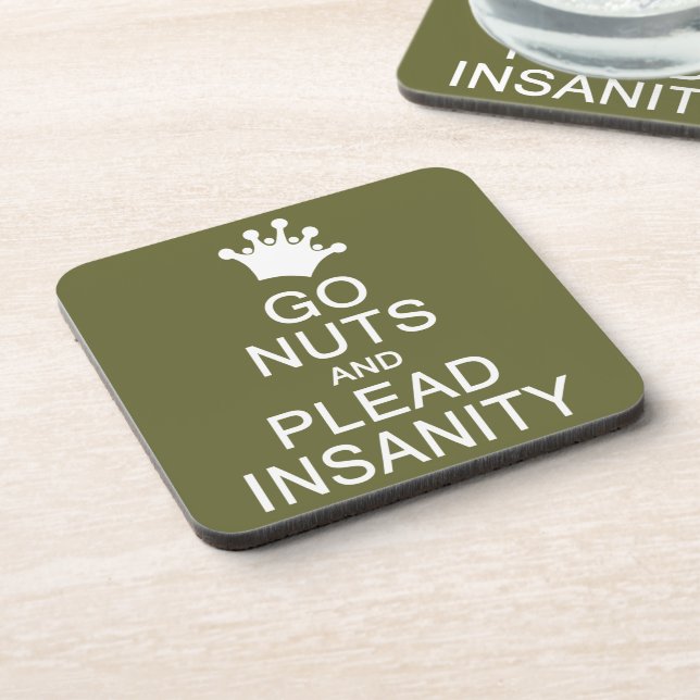 GO NUTS custom colour coasters (Left Side)