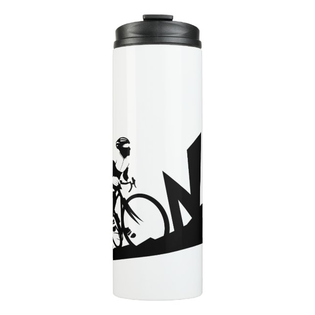 GO ON, Cyclist! Thermal Tumbler (Front)