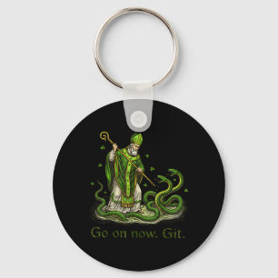 Go On Git St Patricks Day Irish Funny Saint Keychain