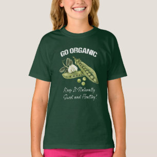 GO ORGANIC - SWEET PEAS TEE SHIRT
