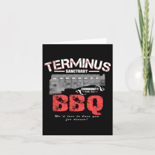 Go Out Adult Terminus Bbq Funny Zombie Apocalypse  Card