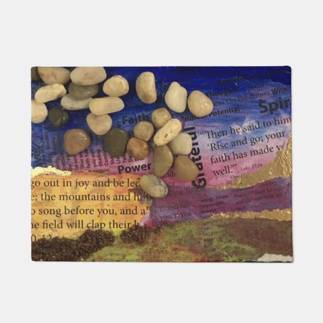 Go Out in Joy Welcome Mat (Front)