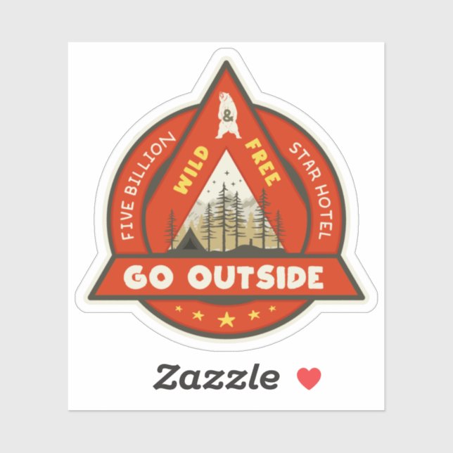 Go Outside Custom-Cut Vinyl Sticker (Sheet)
