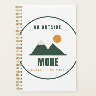 Go Outside More Mountain Adventure Gold Spiral Pla Planner