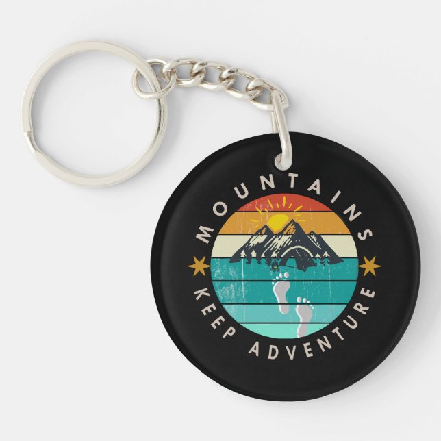 Go Outside Outdoor Keep adventure Keychain (Front)