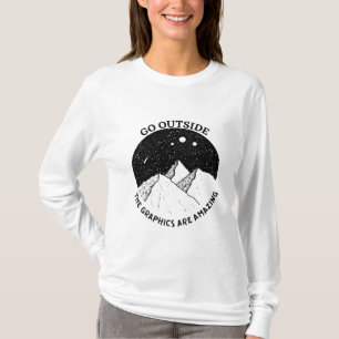 go outside the graphics are amazing vintage nature T-Shirt