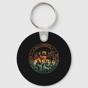 Go Outside Worse Case Scenario A Bear Kills You Ca Keychain