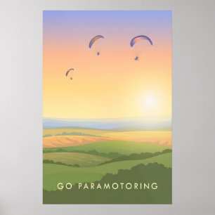 Go Paramotoring Travel Poster